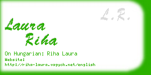 laura riha business card